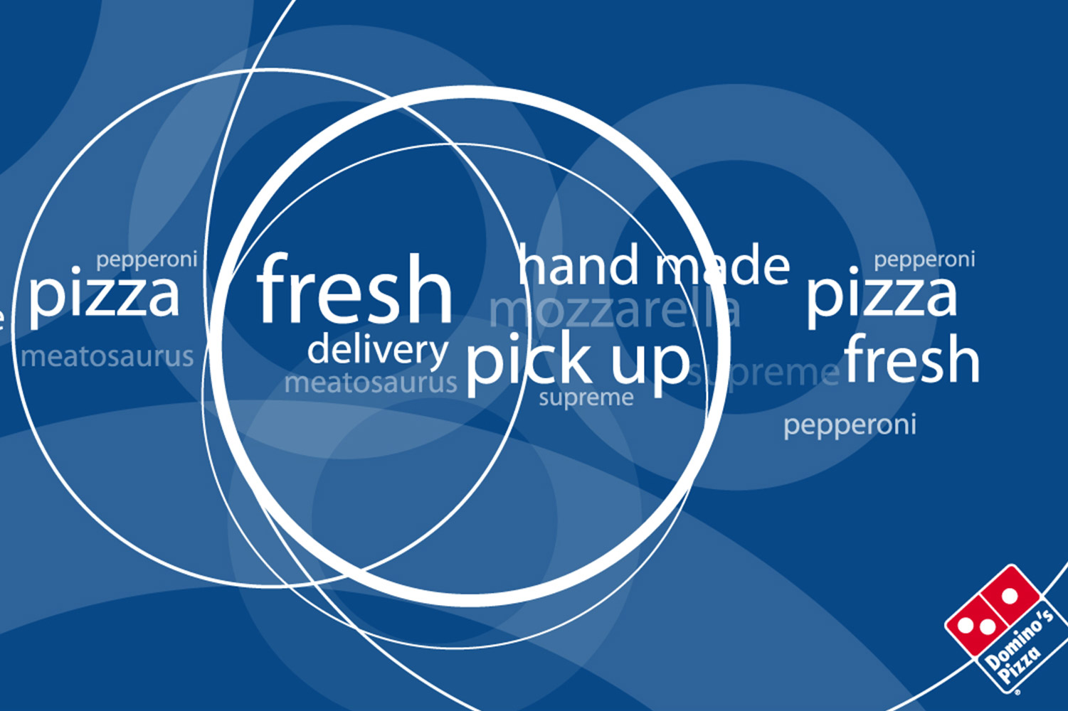 Domino pizza, print image