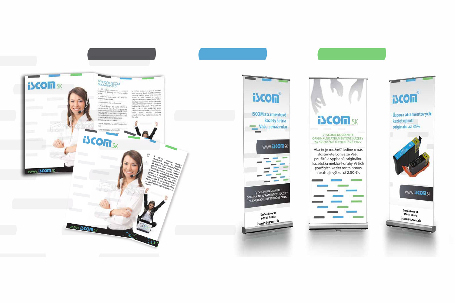 Iscom, corporate identity image