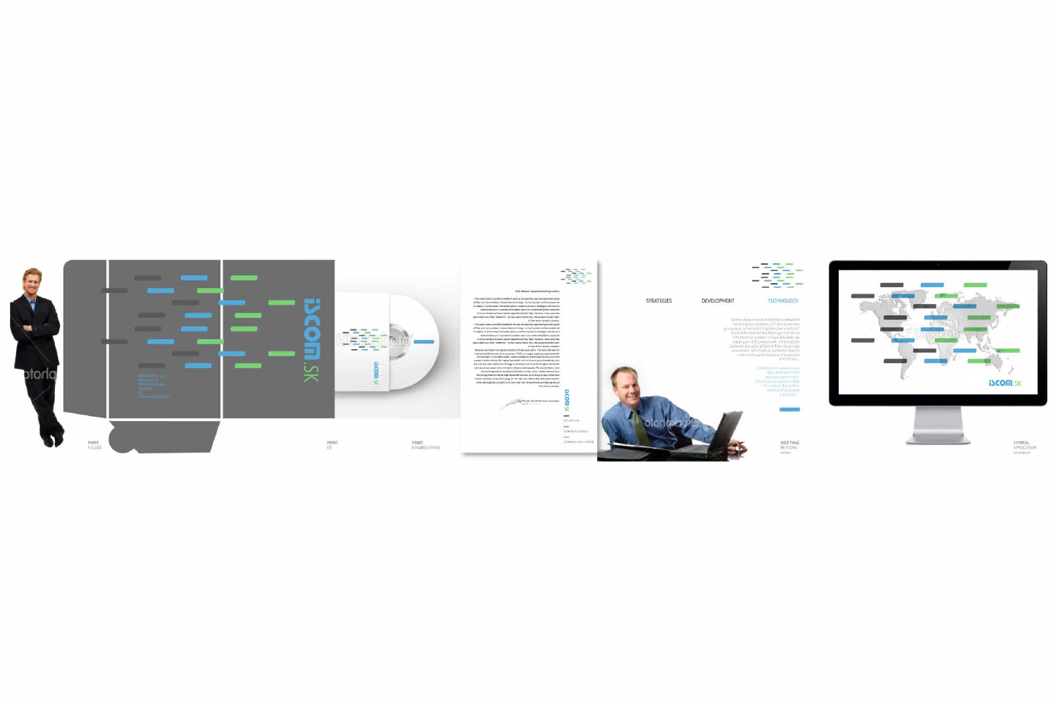 Iscom, corporate identity image