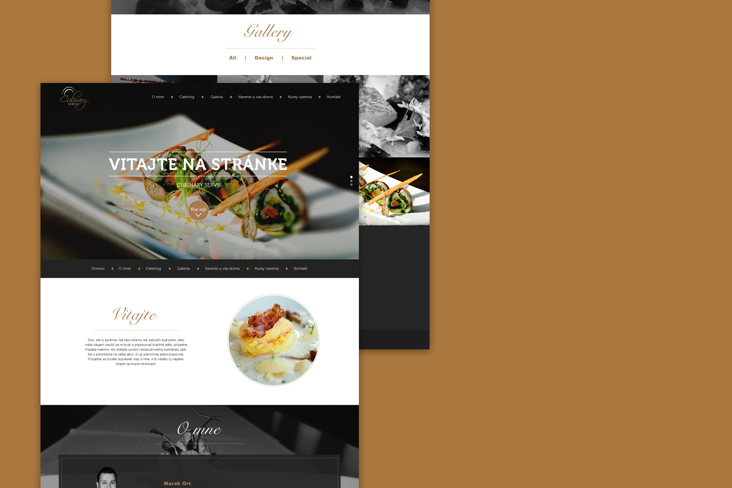 Culinary Servis, web design & business cards